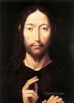 ハンス・メムリンク Painting - 祝福を与えるキリスト 1478年 オランダ ハンス・メムリンク